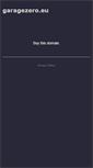 Mobile Screenshot of garagezero.eu